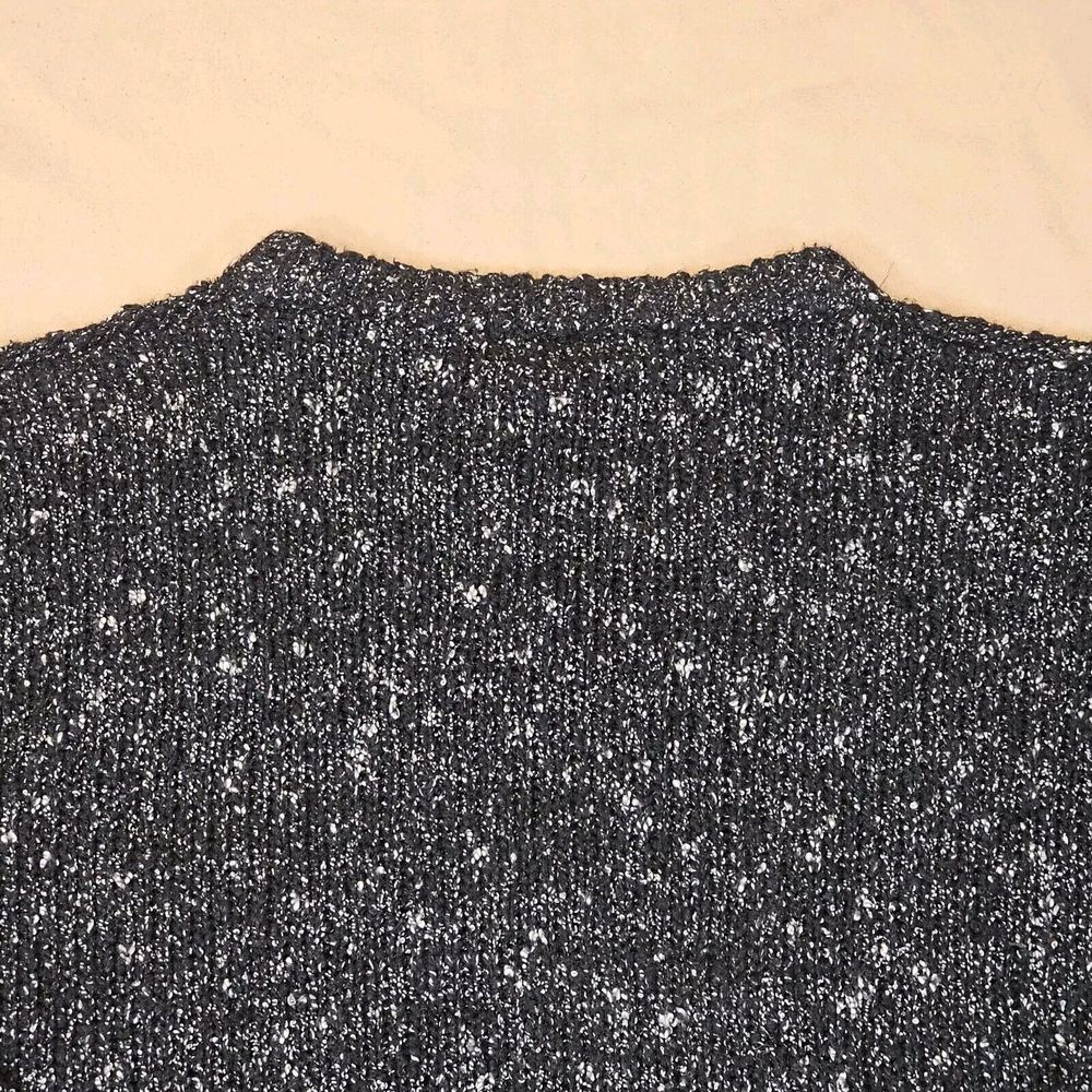 Vintage Mens Expressions Sweater Lg 90's Black White Schitt's Creek David Large - Picture 10 of 10